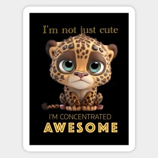 Panther Concentrated Awesome Cute Adorable Funny Quote Magnet